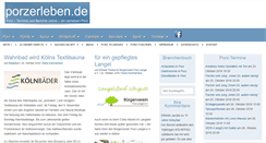 Desktop Screenshot of porzerleben.de